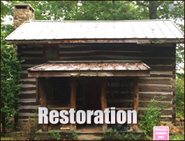Historic Log Cabin Restoration  Grifton, North Carolina